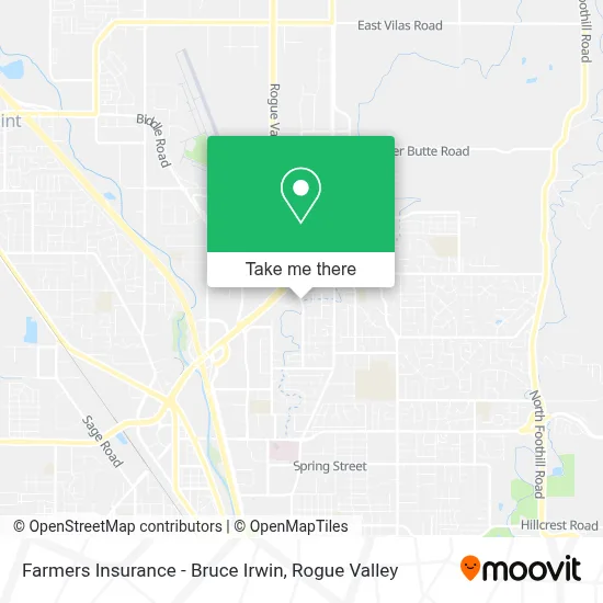Farmers Insurance - Bruce Irwin map