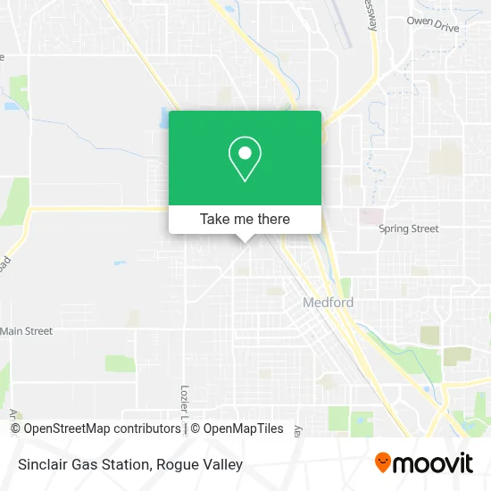 Sinclair Gas Station map
