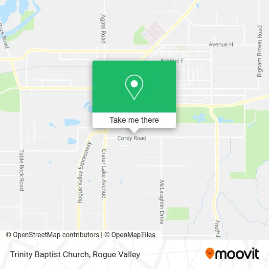 Trinity Baptist Church map