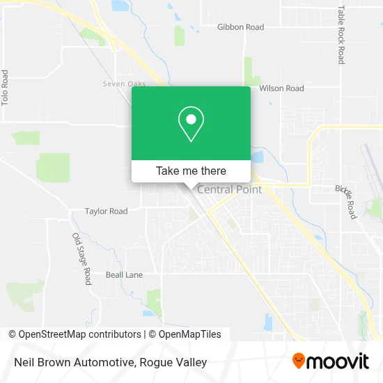Neil Brown Automotive map