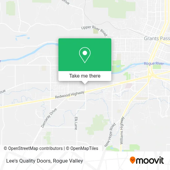 Lee's Quality Doors map