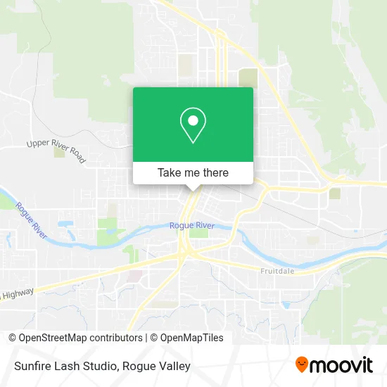 Sunfire Lash Studio map