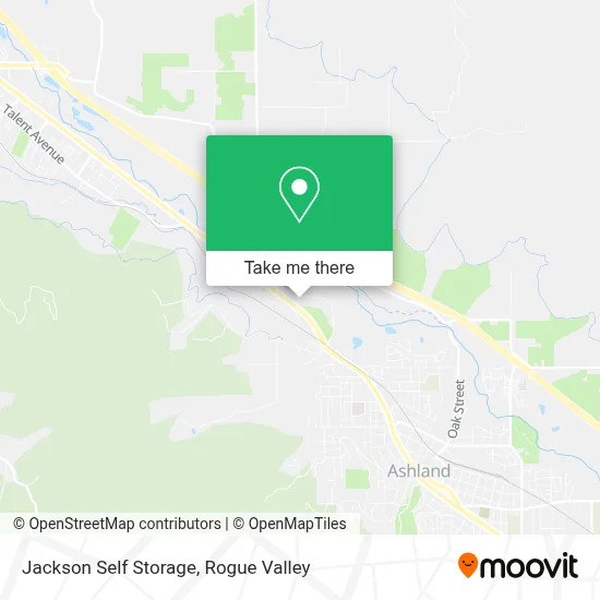 Jackson Self Storage map