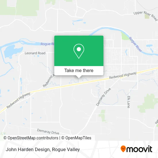 John Harden Design map