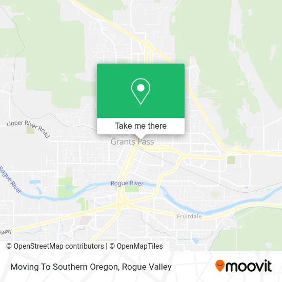 Moving To Southern Oregon map