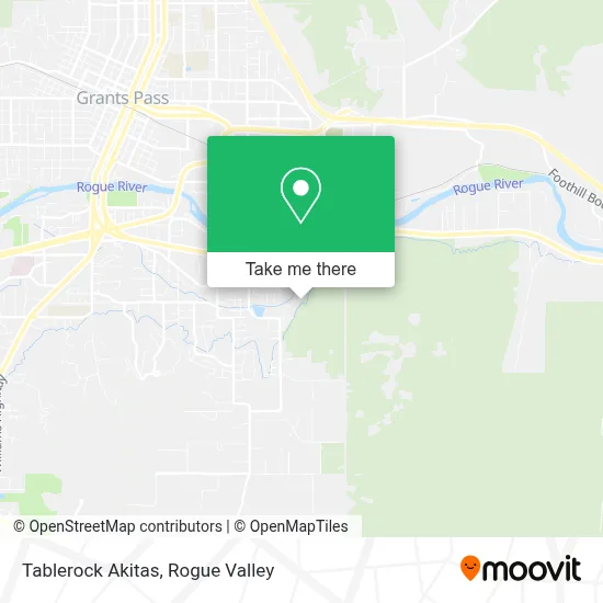 Tablerock Akitas map