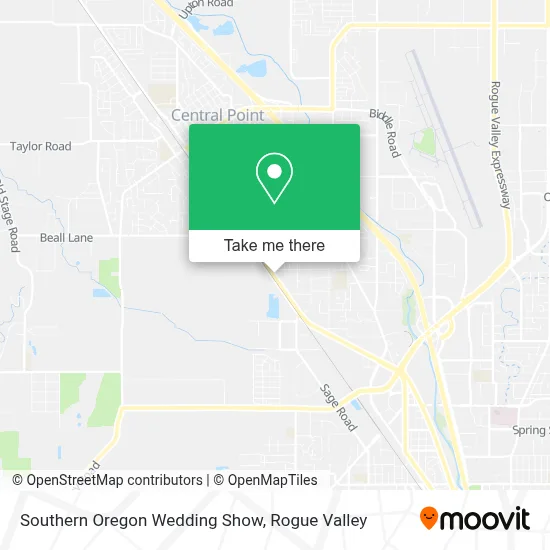 Southern Oregon Wedding Show map