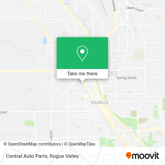 Central Auto Parts map