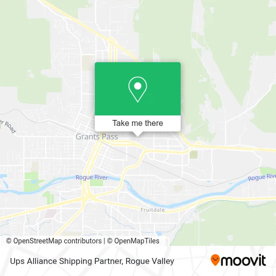 Ups Alliance Shipping Partner map
