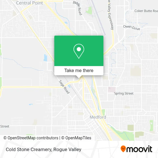 Cold Stone Creamery map