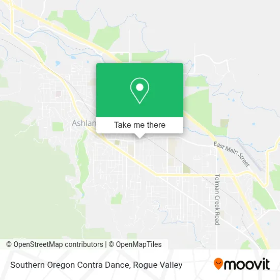 Southern Oregon Contra Dance map