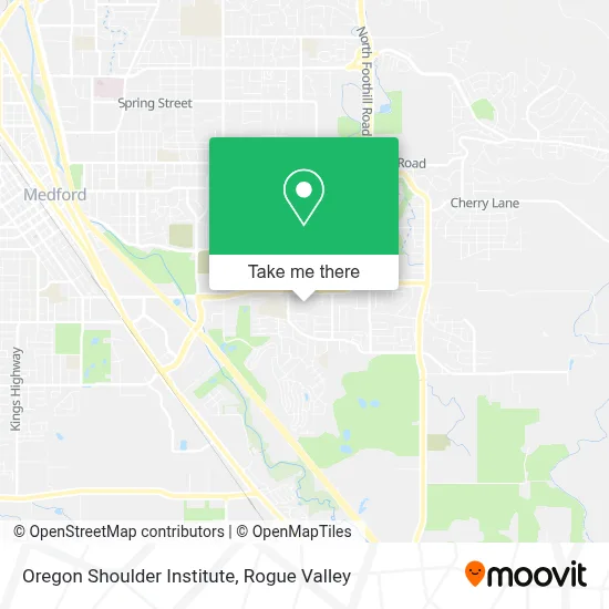 Oregon Shoulder Institute map