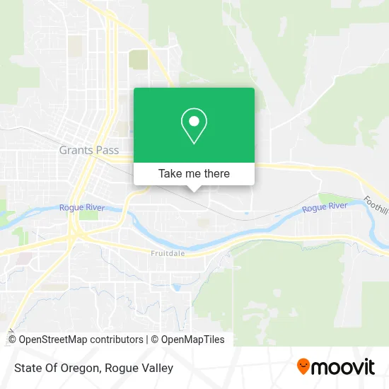 State Of Oregon map