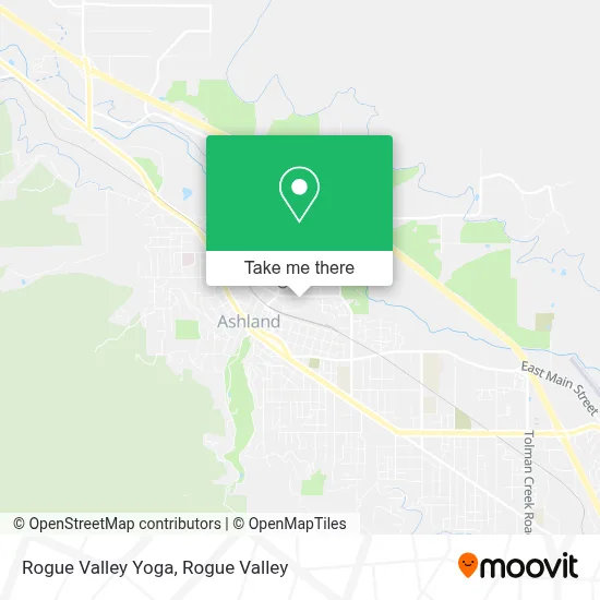 Rogue Valley Yoga map