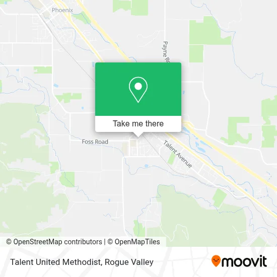 Talent United Methodist map