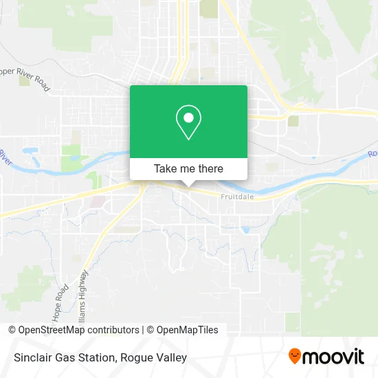 Sinclair Gas Station map