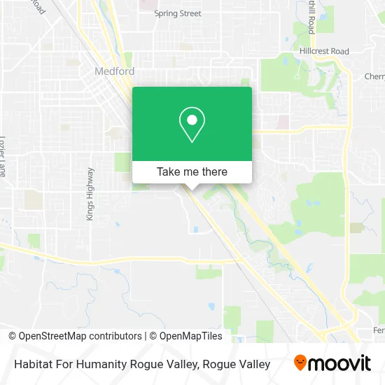 Habitat For Humanity Rogue Valley map