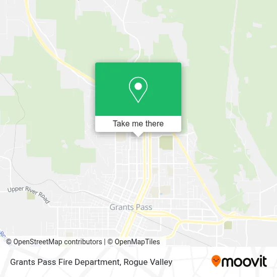 Grants Pass Fire Department map
