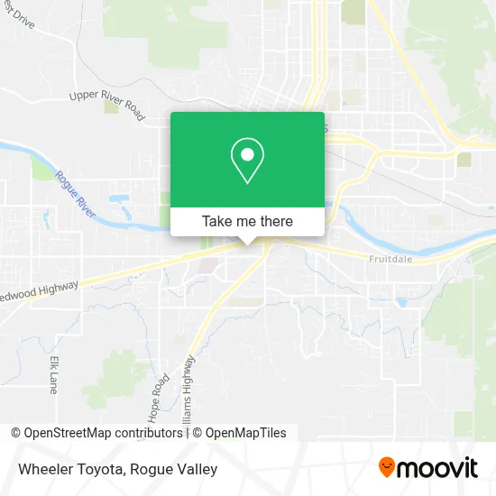 Wheeler Toyota map