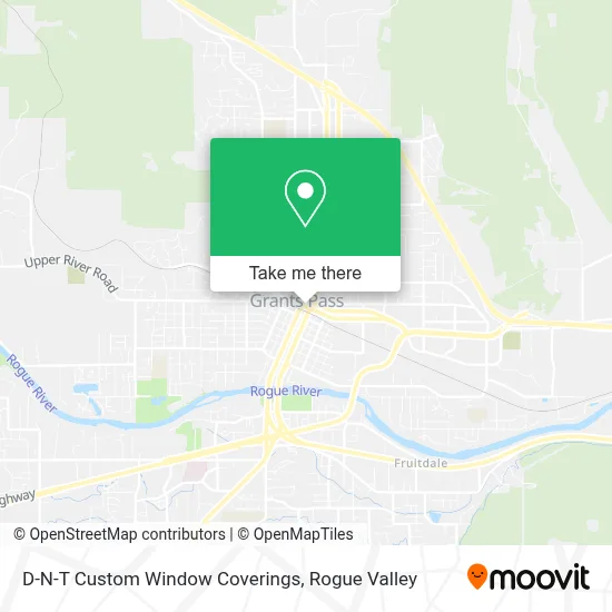 D-N-T Custom Window Coverings map