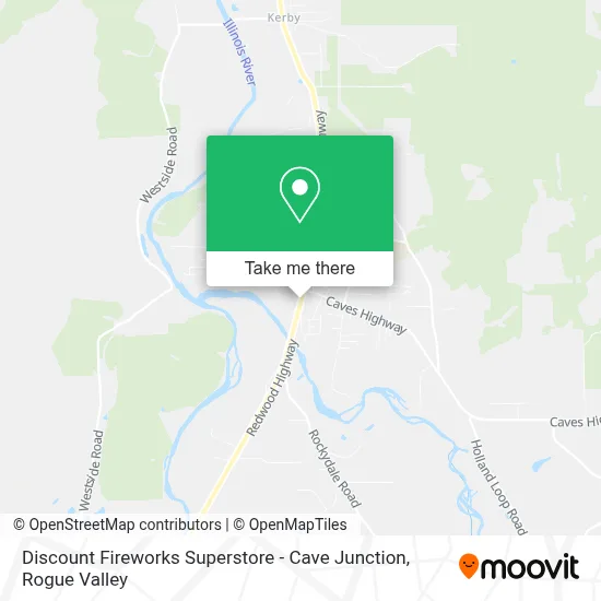 Discount Fireworks Superstore - Cave Junction map