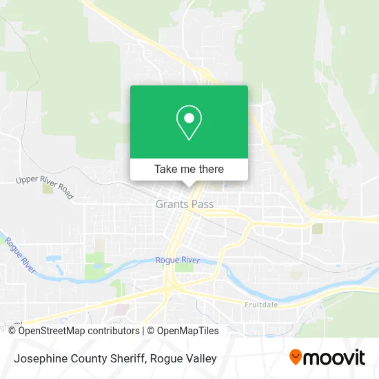 Josephine County Sheriff map