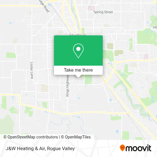 J&W Heating & Air map