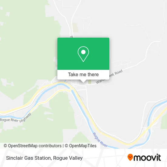 Sinclair Gas Station map