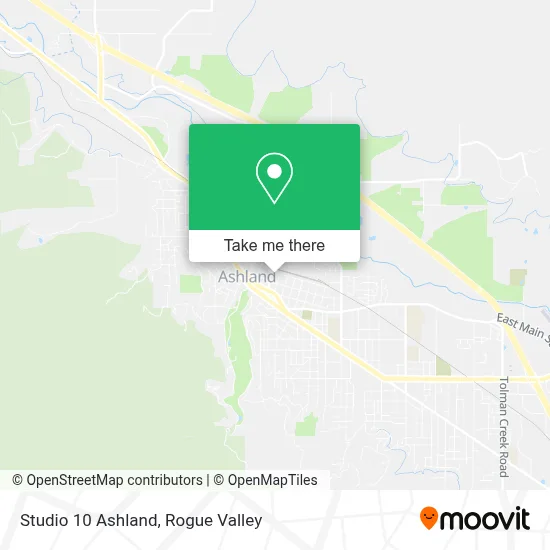 Studio 10 Ashland map