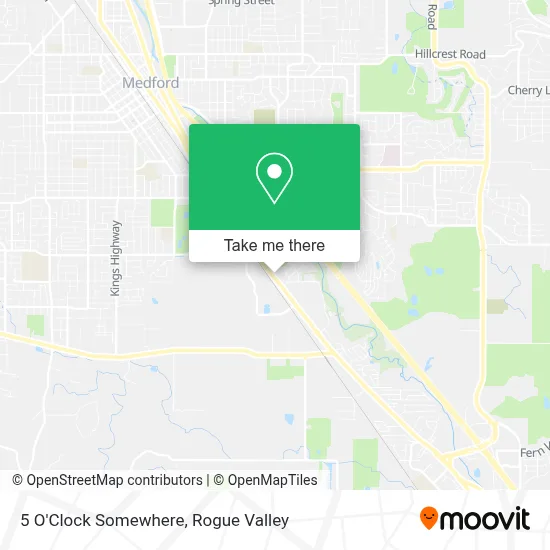 5 O'Clock Somewhere map