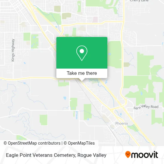 Eagle Point Veterans Cemetery map