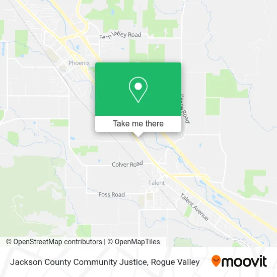 Jackson County Community Justice map