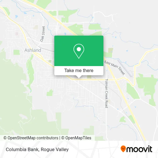Columbia Bank map
