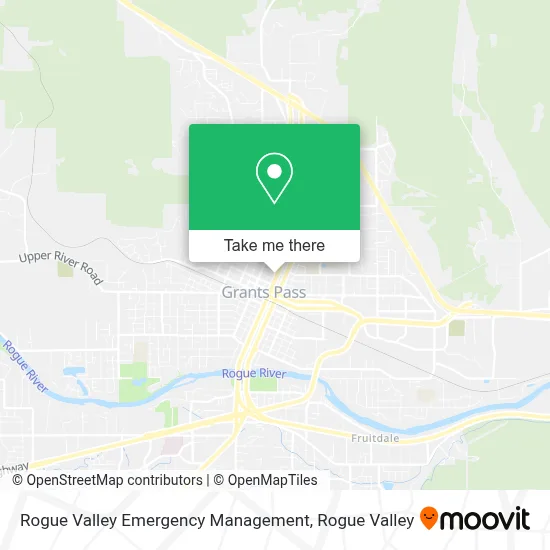 Rogue Valley Emergency Management map