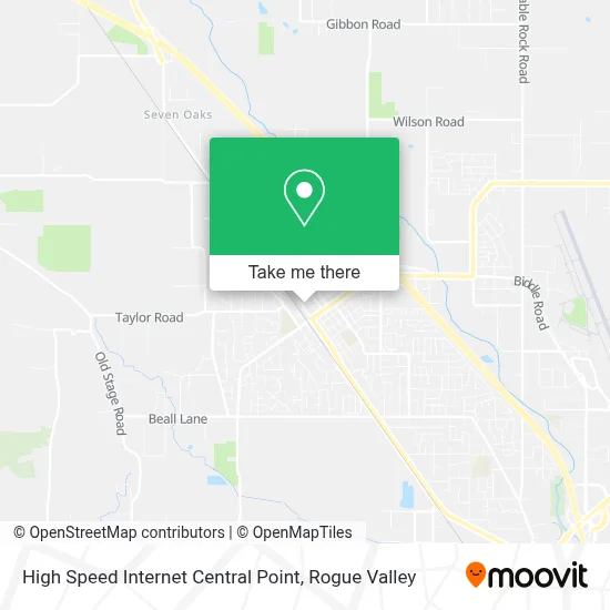 High Speed Internet Central Point map