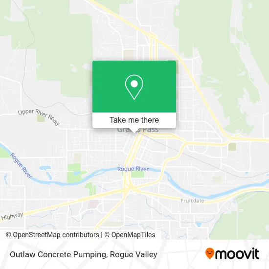 Outlaw Concrete Pumping map
