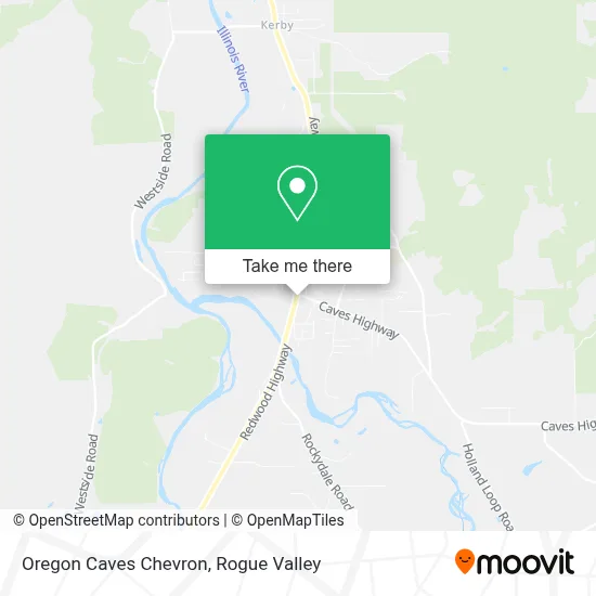 Oregon Caves Chevron map