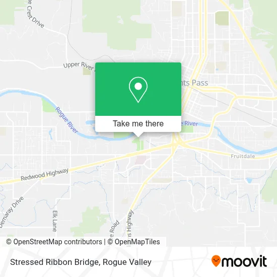 Stressed Ribbon Bridge map