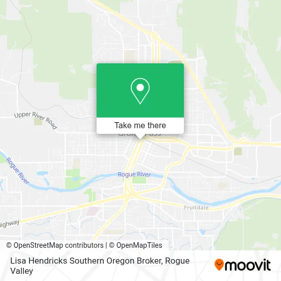 Lisa Hendricks Southern Oregon Broker map
