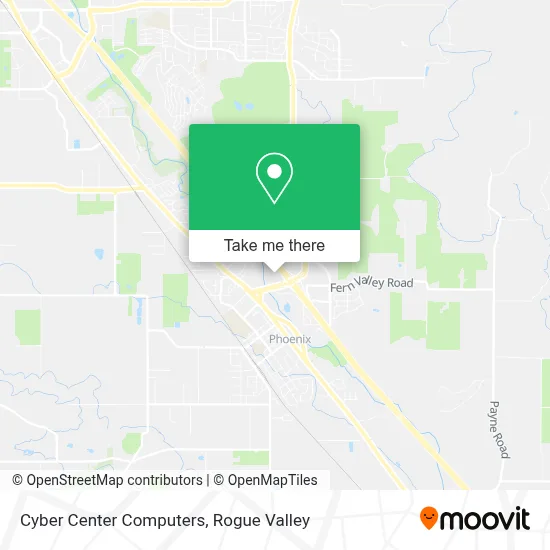 Cyber Center Computers map