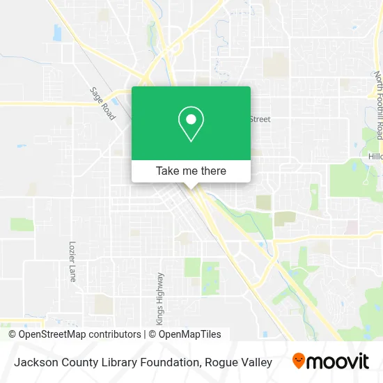Jackson County Library Foundation map