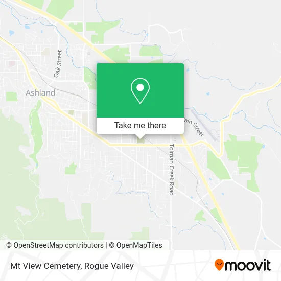 Mt View Cemetery map