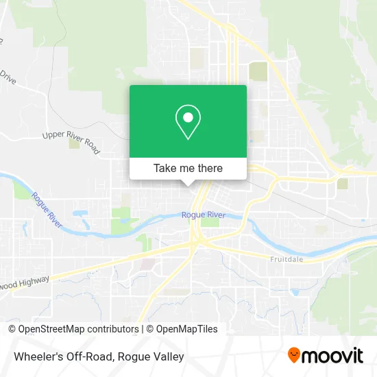 Wheeler's Off-Road map