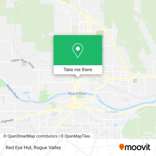 Red Eye Hut map