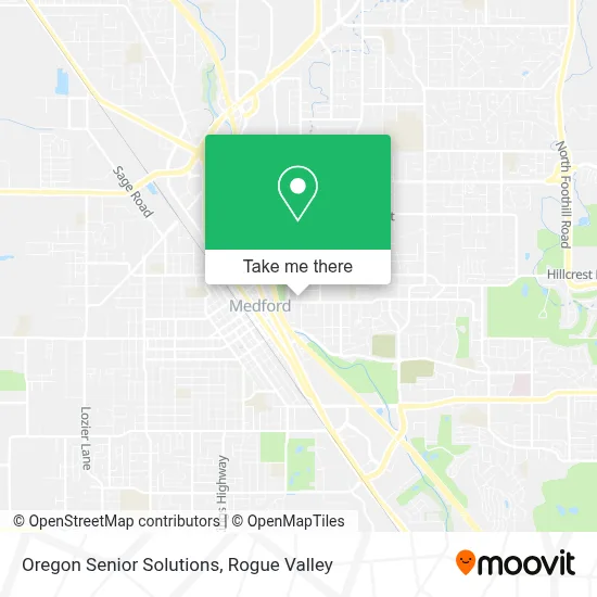 Oregon Senior Solutions map