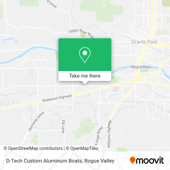 D-Tech Custom Aluminum Boats map