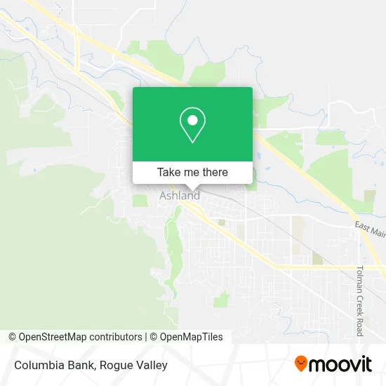 Columbia Bank map
