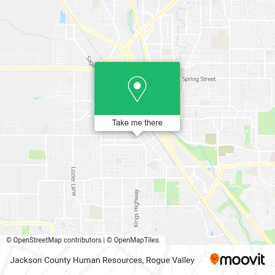 Jackson County Human Resources map