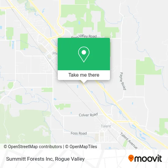 Summitt Forests Inc map