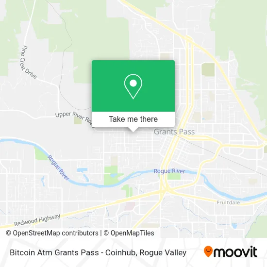 Bitcoin Atm Grants Pass - Coinhub map